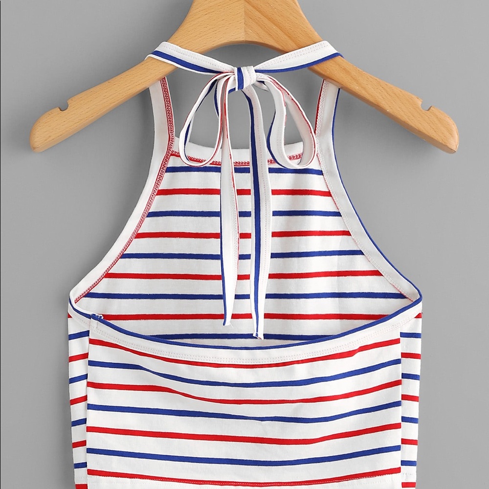 💓 Crop self tie halter top - Picture 3 of 4